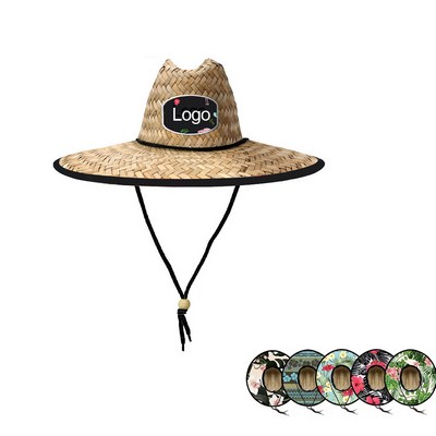 Beach Lifeguard Straw Hat