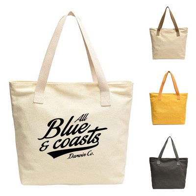 Natural Cotton Canvas Shopping Tote Bag
